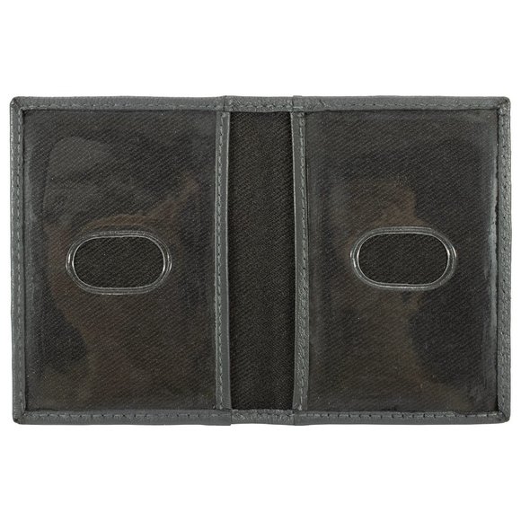 Genuine Leather Credit Crad Case Men Slim Wallet Gray Mini Bifold ID Gift - Picture 6 of 14